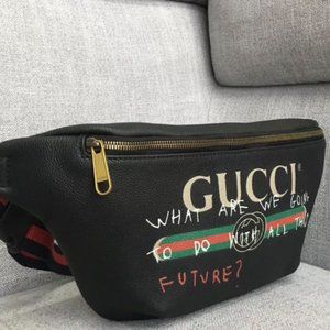 Men's and women's universal graffiti Waist Bag Messenger Bag